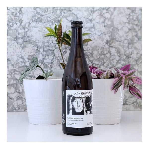 The Establishment Brewing Company Electric Barbarella (2026) Barrel-Aged Beer with Rhubarb