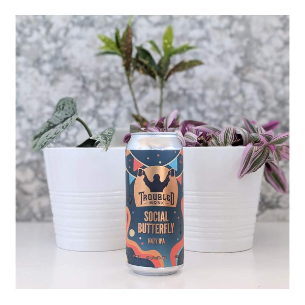 Troubled Monk Social Butterfly Hazy IPA