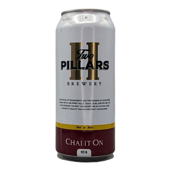 Two Pillars Brewery Chai It On Belgian Blonde