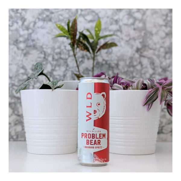 Wild Life Distillery Problem Bear Rhubarb Spritz Gin Cocktail