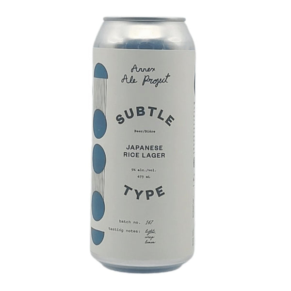 Annex Ale Project Subtle Type Japanese Rice Lager