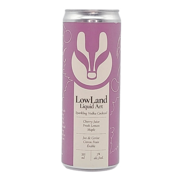 LowLand Liquid Arts Cherry Lemon Maple Vodka Cocktail