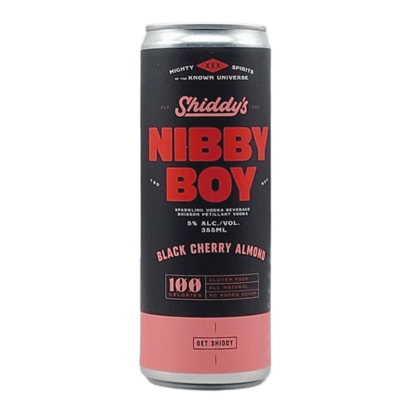 Shiddy's Distilling Nibby Boy Black Cherry Almond Sparkling Vodka Beverage