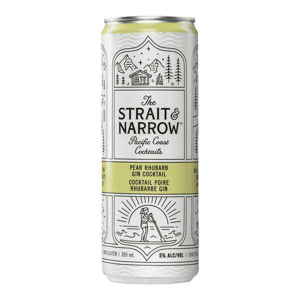Strait & Narrow Pear Rhubarb Gin Cocktail
