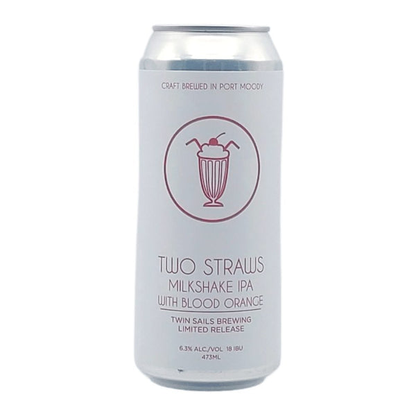 Twin Sails Brewing Two Straws - Blood Orange Milkshake IPA