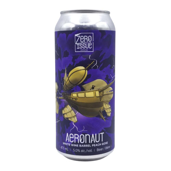 Zero Issue Brewing Aeronaut White Wine Barrel Aged Peach Gose